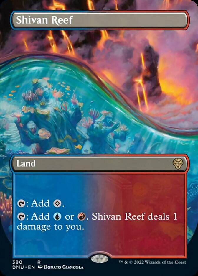 Shivan Reef (Borderless Alternate Art) [Dominaria United] | Enigma On Main