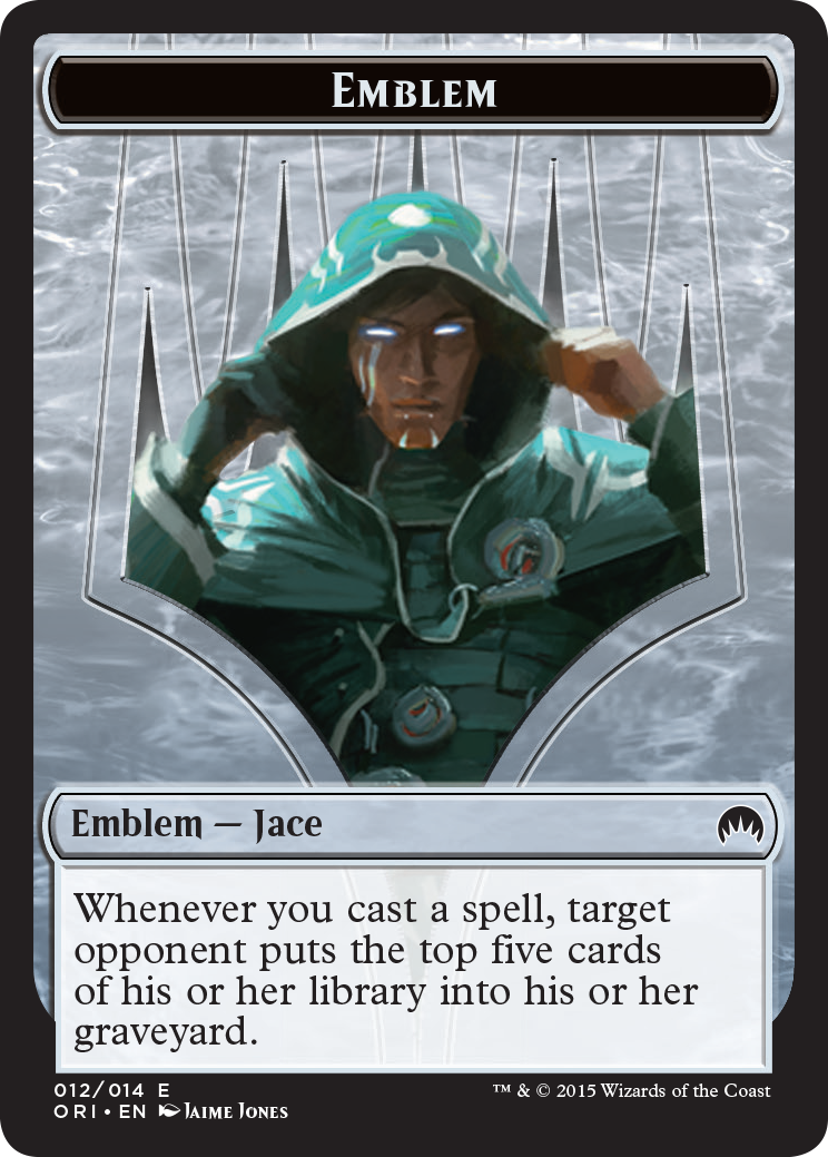 Pest // Jace, Telepath Unbound Emblem Double-Sided Token [Secret Lair: From Cute to Brute Tokens] | Enigma On Main