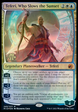 Teferi, Who Slows the Sunset [Innistrad: Midnight Hunt Prerelease Promos] | Enigma On Main