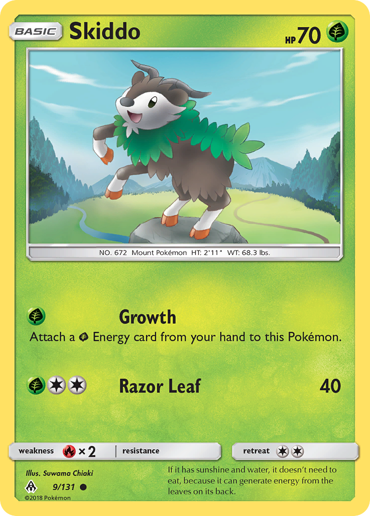 Skiddo (9/131) [Sun & Moon: Forbidden Light] | Enigma On Main