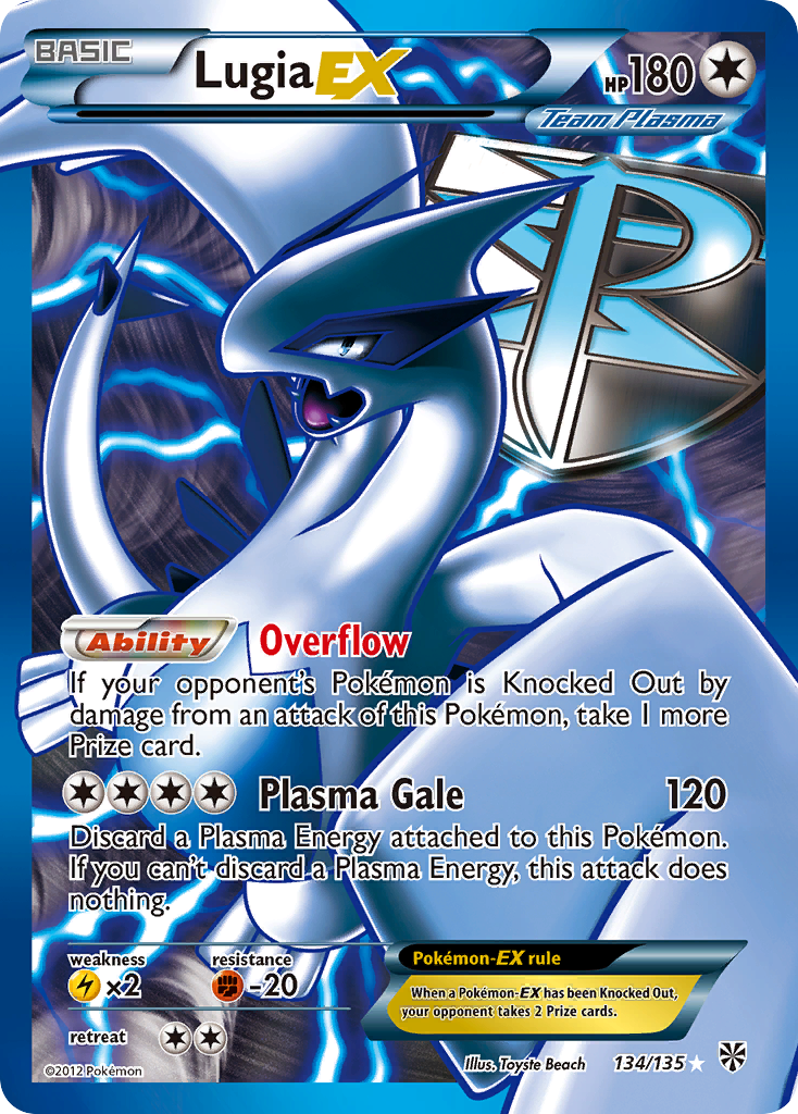 Lugia EX (134/135) [Black & White: Plasma Storm] | Enigma On Main