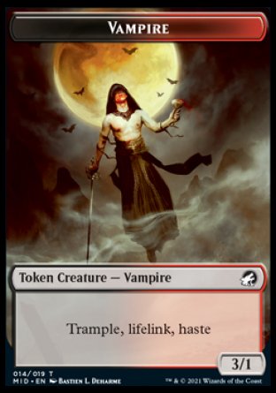 Vampire Token [Innistrad: Midnight Hunt Tokens] | Enigma On Main