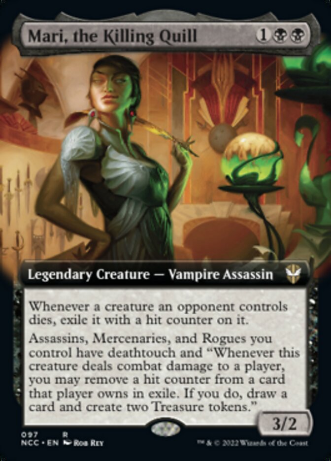 Mari, the Killing Quill (Extended Art) [Streets of New Capenna Commander] | Enigma On Main