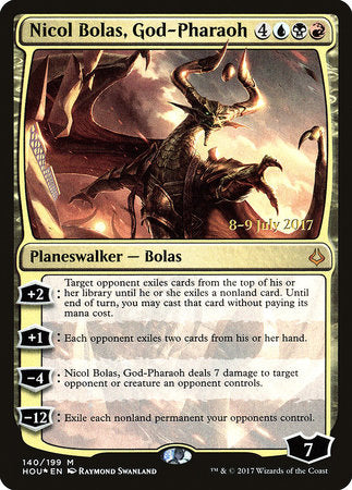 Nicol Bolas, God-Pharaoh [Hour of Devastation Promos] | Enigma On Main