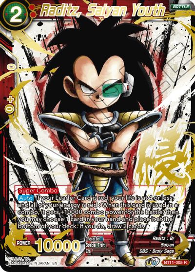 Raditz, Saiyan Youth (Alternate Art) (BT11-005) [Special Anniversary Set 2021] | Enigma On Main