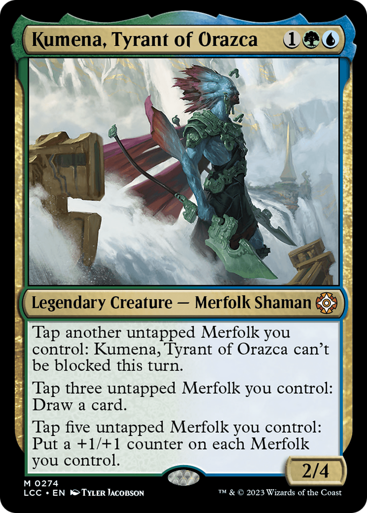 Kumena, Tyrant of Orazca [The Lost Caverns of Ixalan Commander] | Enigma On Main