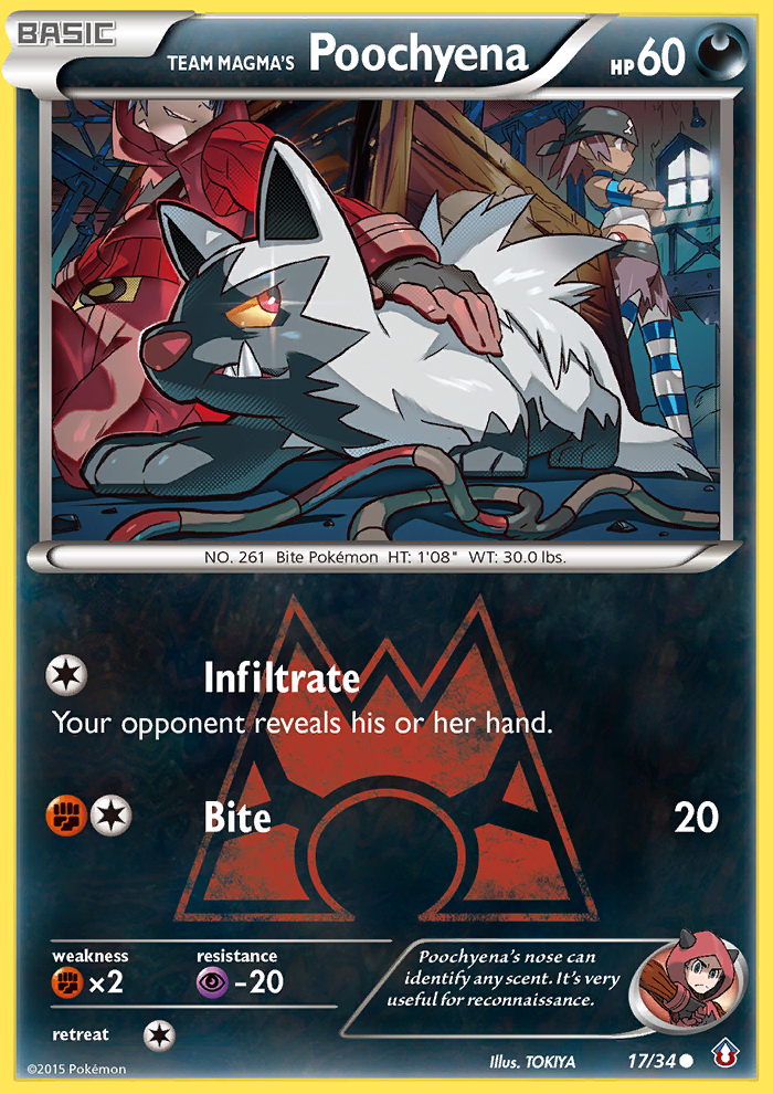 Team Magma's Poochyena (17/34) [XY: Double Crisis] | Enigma On Main