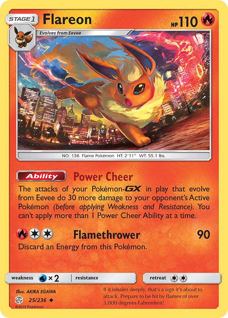 Flareon (25/236) [Sun & Moon: Cosmic Eclipse] | Enigma On Main