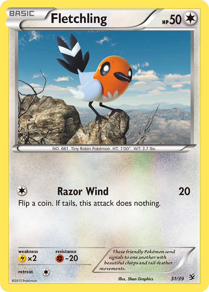 Fletchling (31/39) [XY: Kalos Starter Set] | Enigma On Main