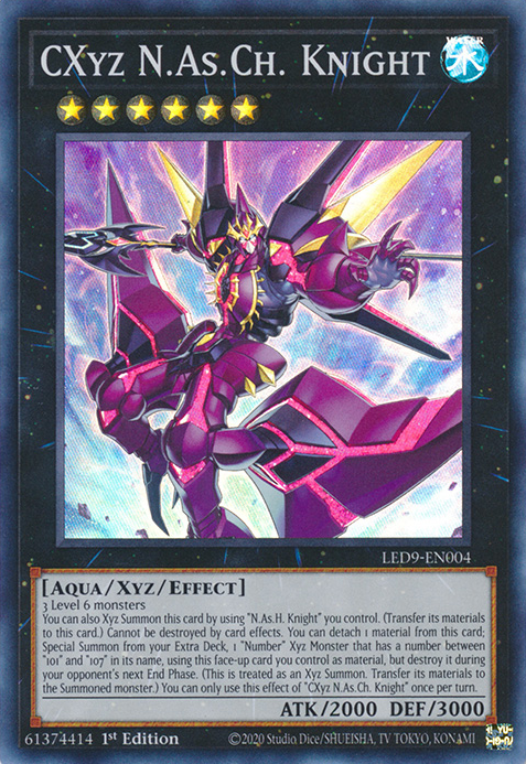 CXyz N.As.Ch. Knight [LED9-EN004] Super Rare | Enigma On Main