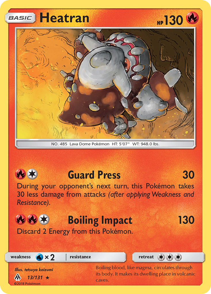 Heatran (13/131) [Sun & Moon: Forbidden Light] | Enigma On Main