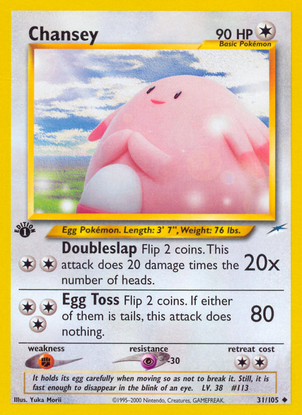 Chansey (31/105) [Neo Destiny 1st Edition] | Enigma On Main