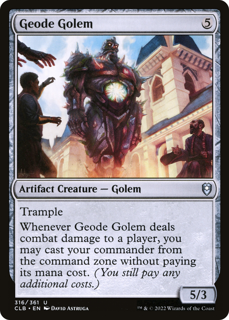 Geode Golem [Commander Legends: Battle for Baldur's Gate] | Enigma On Main