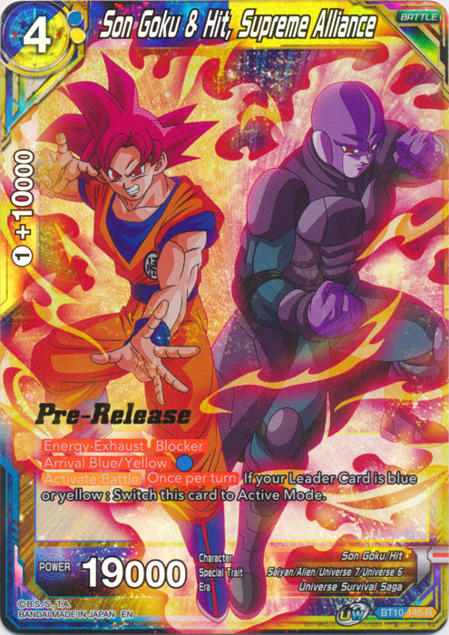 Son Goku & Hit, Supreme Alliance (BT10-145) [Rise of the Unison Warrior Prerelease Promos] | Enigma On Main