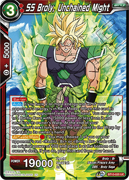 SS Broly, Unchained Might (Uncommon) [BT13-025] | Enigma On Main