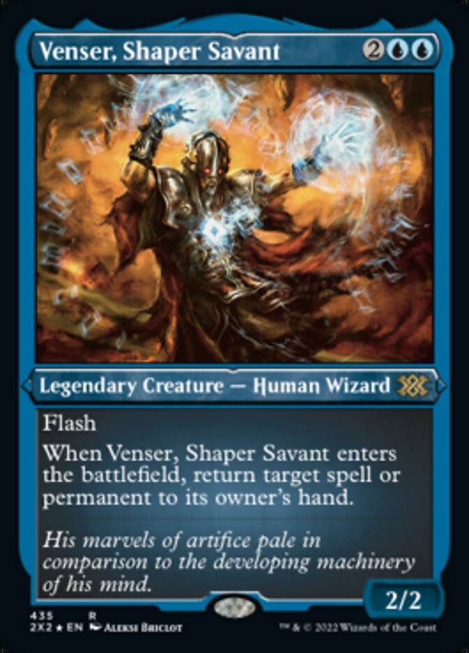 Venser, Shaper Savant (Foil Etched) [Double Masters 2022] | Enigma On Main