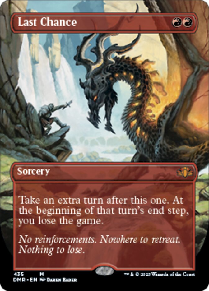 Last Chance (Borderless Alternate Art) [Dominaria Remastered] | Enigma On Main