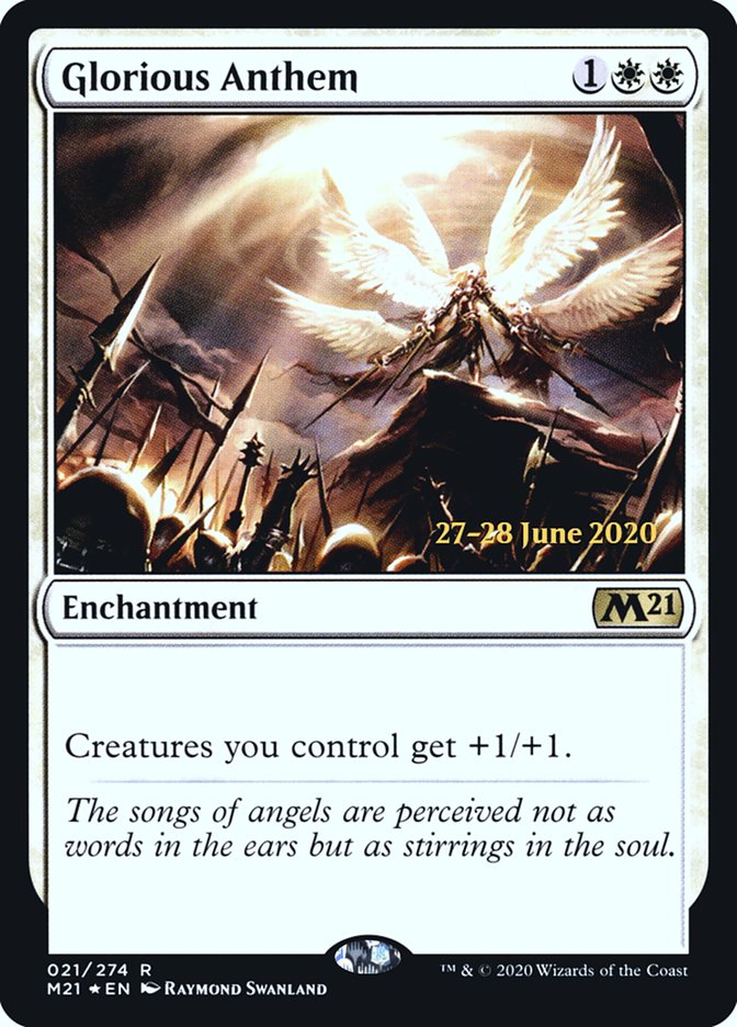 Glorious Anthem  [Core Set 2021 Prerelease Promos] | Enigma On Main