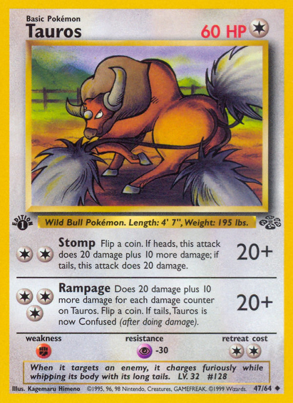 Tauros (47/64) [Jungle 1st Edition] | Enigma On Main