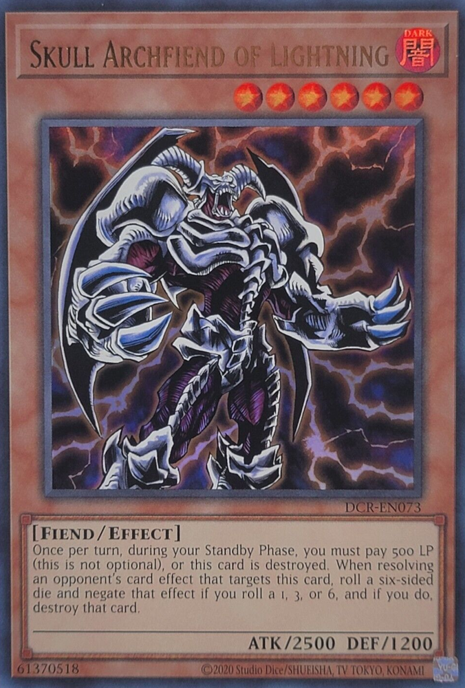 Skull Archfiend of Lightning (25th Anniversary) [DCR-EN073] Ultra Rare | Enigma On Main