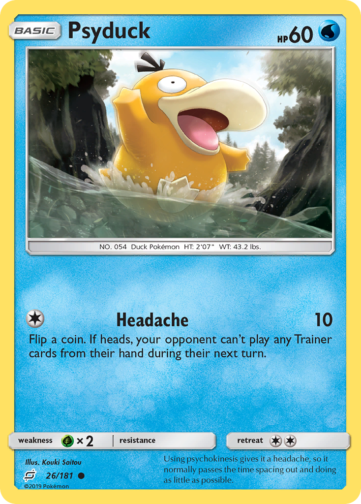 Psyduck (26/181) [Sun & Moon: Team Up] | Enigma On Main