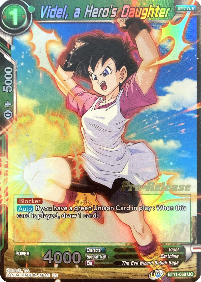 Videl, a Hero's Daughter (BT11-069) [Vermilion Bloodline Prerelease Promos] | Enigma On Main