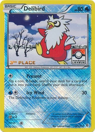 Delibird (38/149) (League Promo 3rd Place) [Black & White: Boundaries Crossed] | Enigma On Main