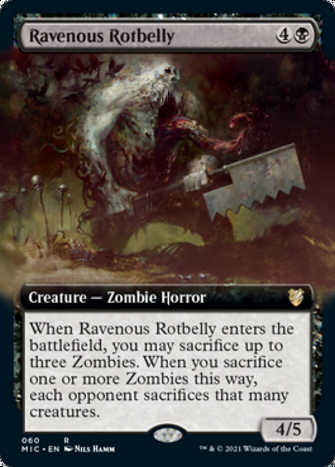 Ravenous Rotbelly (Extended) [Innistrad: Midnight Hunt Commander] | Enigma On Main