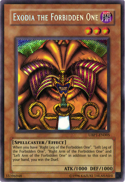 Exodia the Forbidden One [UBP1-EN005] Secret Rare | Enigma On Main