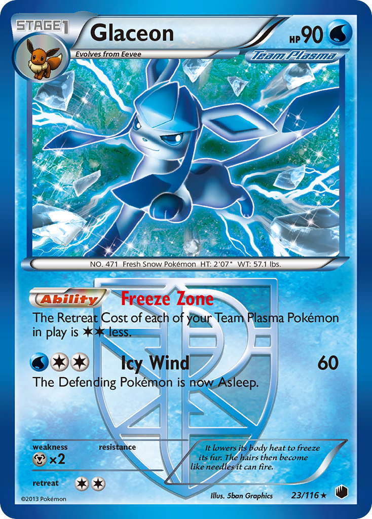 Glaceon (23/116) [Black & White: Plasma Freeze] | Enigma On Main