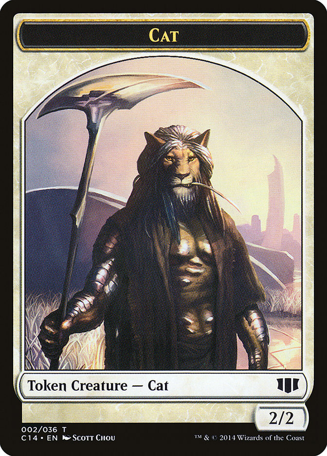 Angel // Cat Double-sided Token [Commander 2014 Tokens] | Enigma On Main