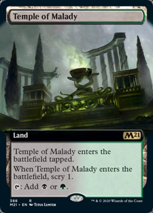 Temple of Malady (Extended Art) [Core Set 2021] | Enigma On Main