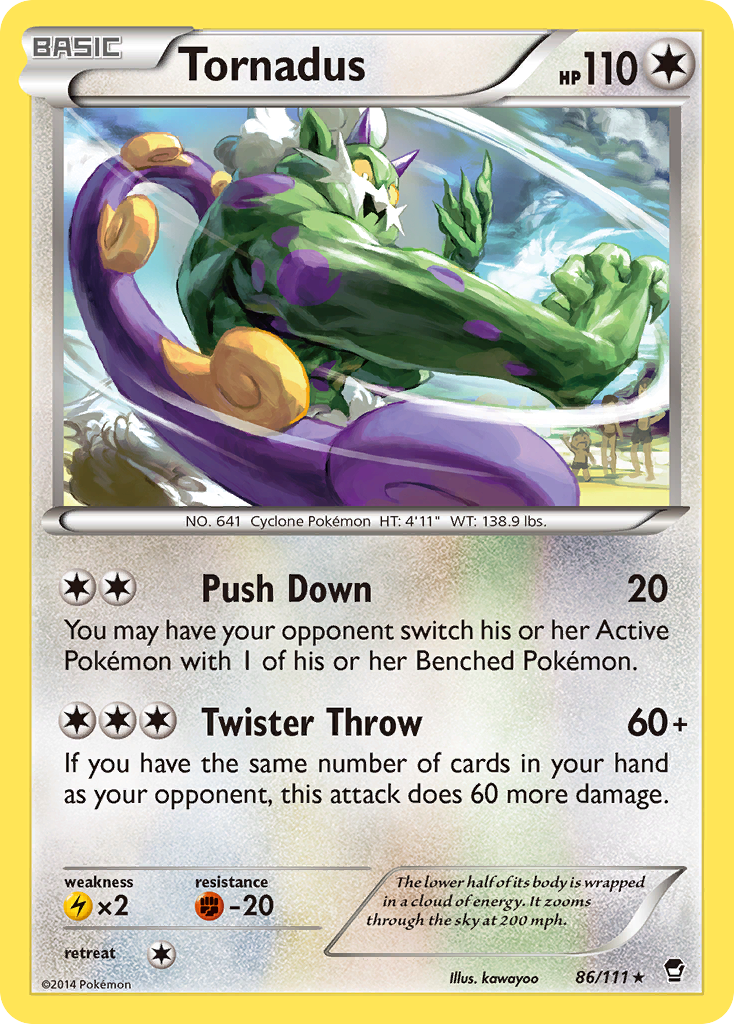 Tornadus (86/111) [XY: Furious Fists] | Enigma On Main