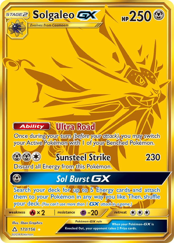 Solgaleo GX (173/156) [Sun & Moon: Ultra Prism] | Enigma On Main