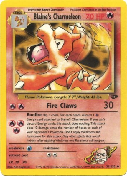 Blaine's Charmeleon (31/132) [Gym Challenge Unlimited] | Enigma On Main