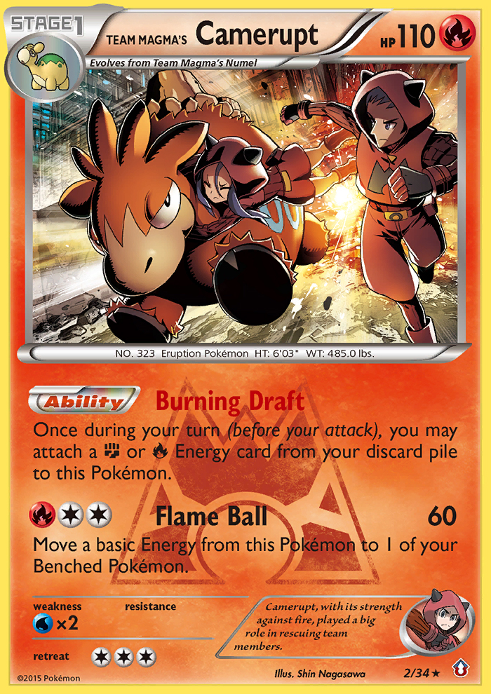 Team Magma's Camerupt (2/34) [XY: Double Crisis] | Enigma On Main