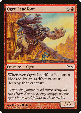 Ogre Leadfoot [Mirrodin] | Enigma On Main