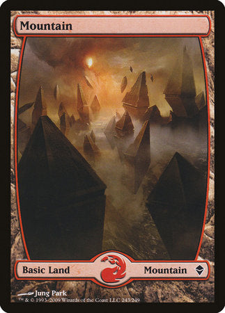 Mountain (243) - Full Art [Zendikar] | Enigma On Main