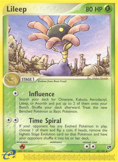 Lileep (42/100) [EX: Sandstorm] | Enigma On Main