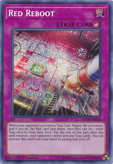 Red Reboot [MP19-EN046] Prismatic Secret Rare | Enigma On Main