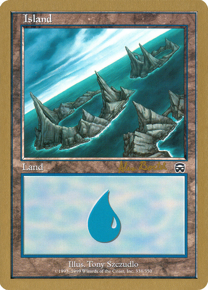 Island (ab338a) (Alex Borteh) [World Championship Decks 2001] | Enigma On Main