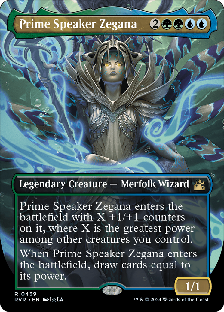 Prime Speaker Zegana (Anime Borderless) [Ravnica Remastered] | Enigma On Main