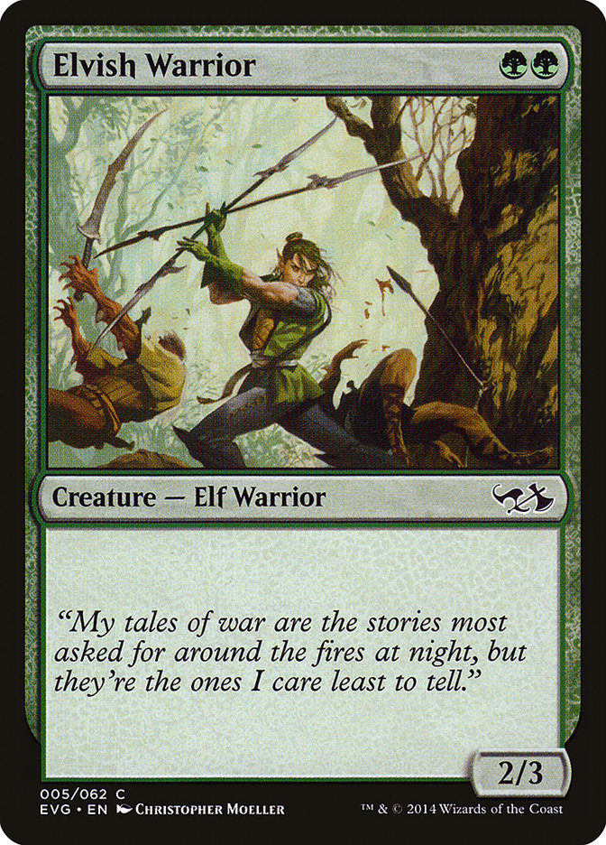 Elvish Warrior (Elves vs. Goblins) [Duel Decks Anthology] | Enigma On Main