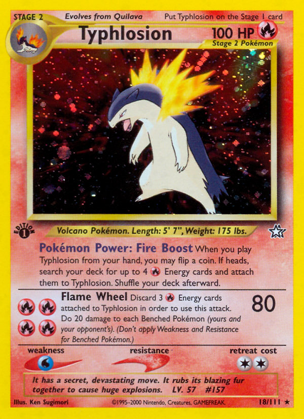 Typhlosion (18/111) [Neo Genesis 1st Edition] | Enigma On Main