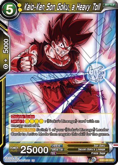 Kaio-Ken Son Goku, a Heavy Toll (EB1-44) [Battle Evolution Booster] | Enigma On Main