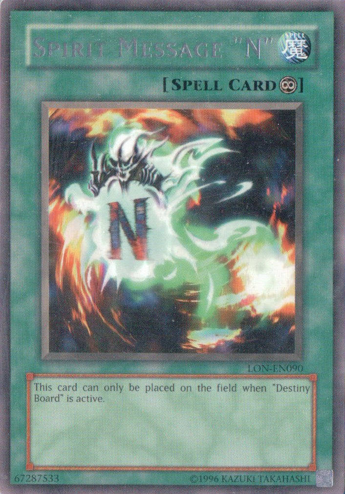 Spirit Message "N" [LON-EN090] Rare | Enigma On Main