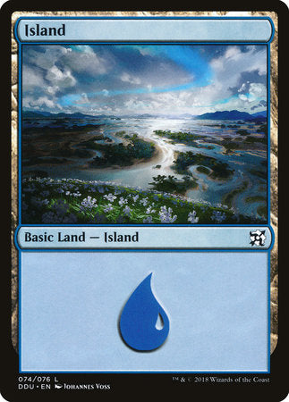 Island (74) [Duel Decks: Elves vs. Inventors] | Enigma On Main