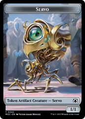 Feather // Servo Double-Sided Token [March of the Machine Commander Tokens] | Enigma On Main