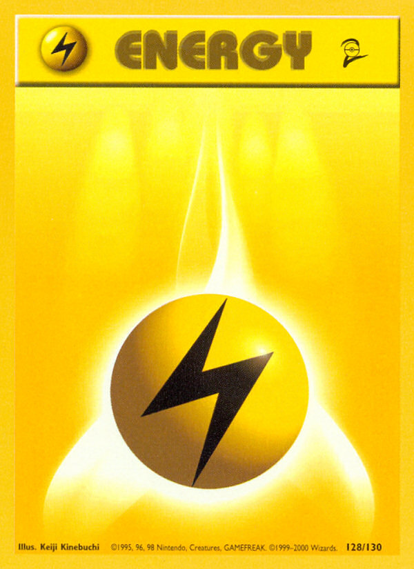 Lightning Energy (128/130) [Base Set 2] | Enigma On Main