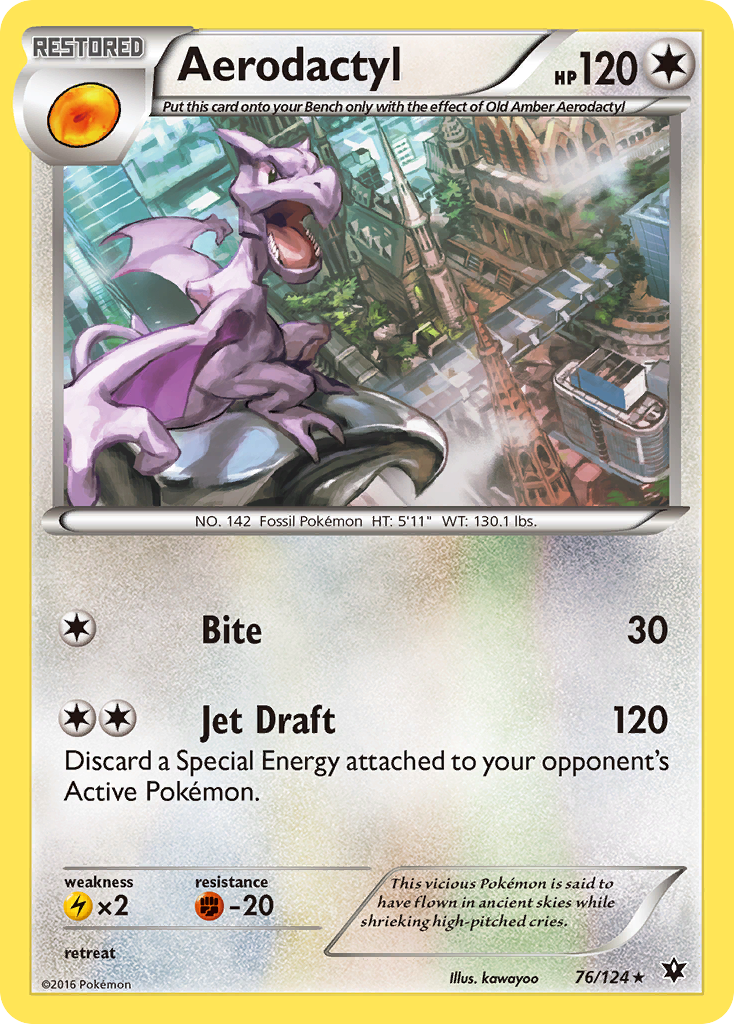 Aerodactyl (76/124) [XY: Fates Collide] | Enigma On Main